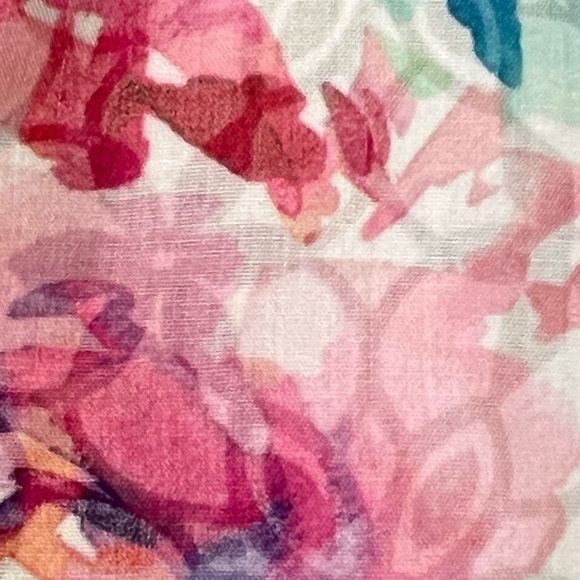 Alfred Dunner Button Up Shirt Small Multi‎ Pastel Floral Cottagecore Y2K Summer - Picture 11 of 17